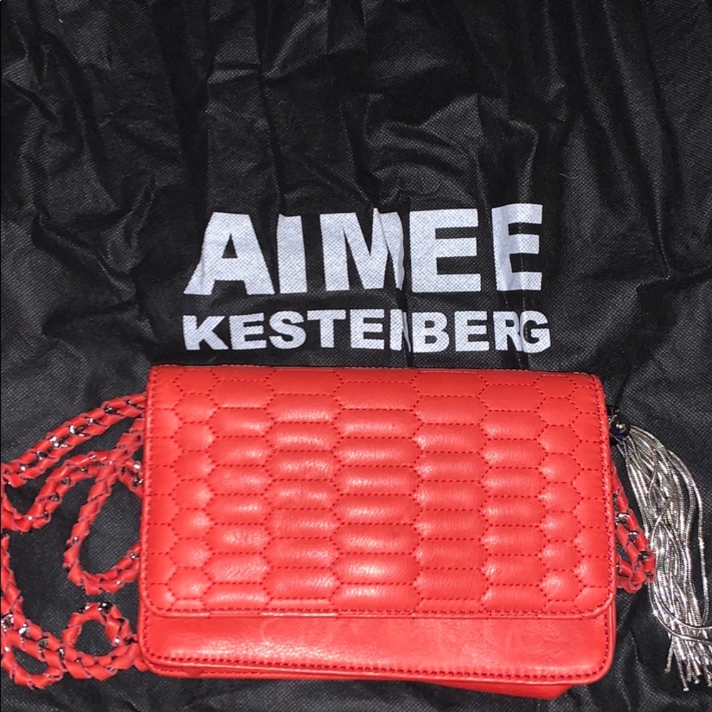 Aimee Kestenberg ‘Alexis’ Quilted Crossbody Red